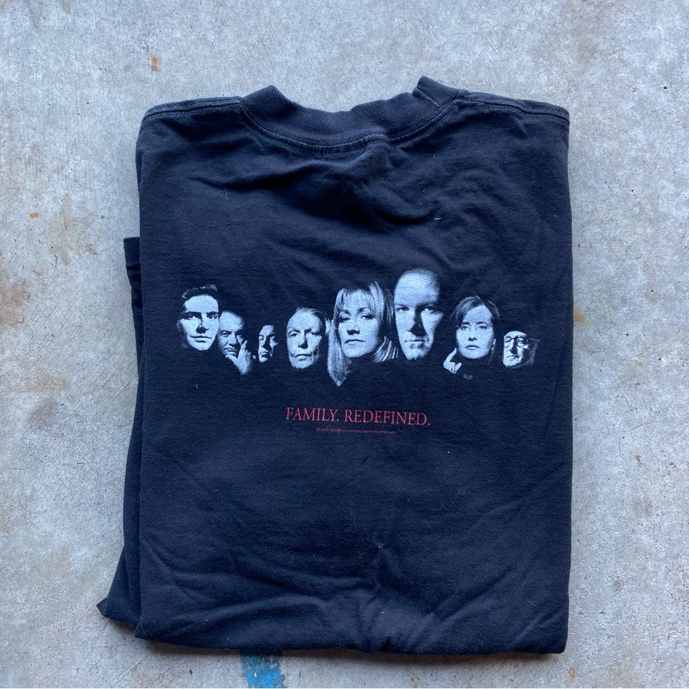 Vintage Y2K The Sopranos T-Shirt Family Redefined Double Sided Black